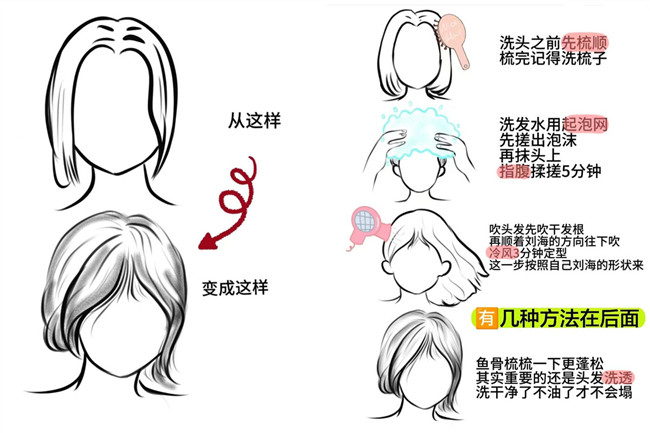 廣西燙發(fā)：如何讓八字劉海變蓬松？