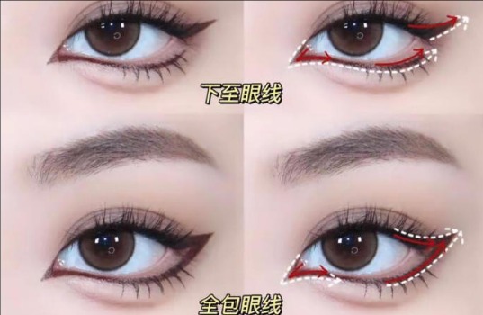 不同部位貓眼眼線教程，南寧化妝技術(shù)專業(yè)學(xué)校分享