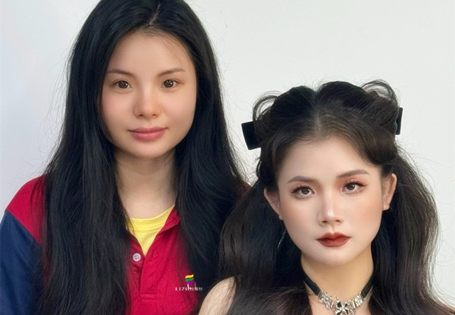 貓系披發(fā)造型，從零開(kāi)始學(xué)彩妝作品