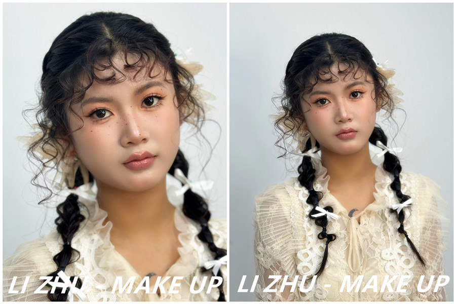 俏皮羊毛卷造型，學(xué)化妝零基礎(chǔ)在南寧