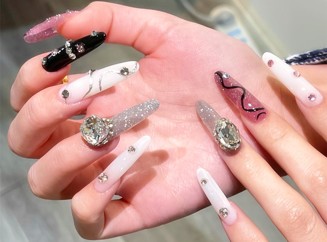 辣妹甜酷風(fēng)美甲，南寧美甲造型網(wǎng)紅款推薦