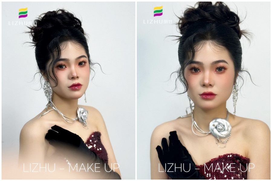  千金禮服造型，廣西學(xué)彩妝造型影樓作品