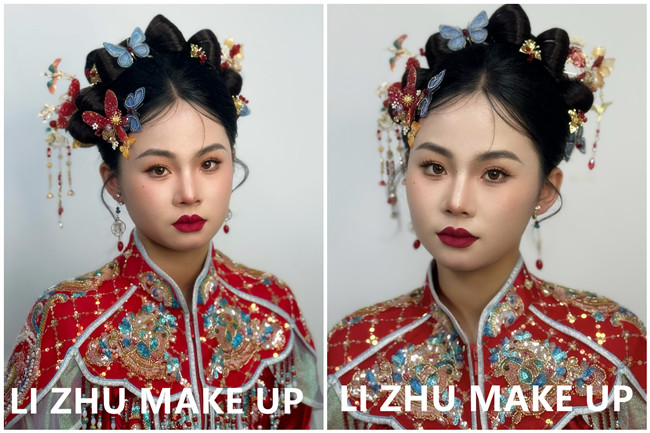 國風(fēng)秀禾造型，廣西影樓新娘寫真作品