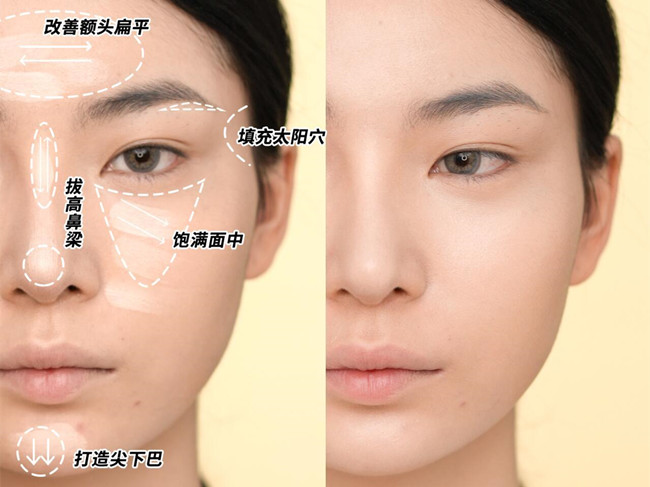 南寧美妝教學(xué)：光影化妝術(shù)教程，打造骨感臉