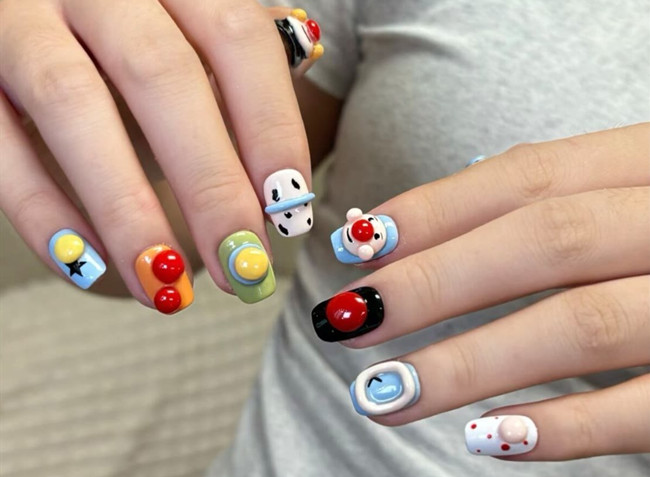 春日卡通美甲，廣西美甲造型培訓(xùn)整合