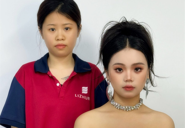 泰式禮服造型，廣西彩妝學(xué)校排行前十學(xué)員作品