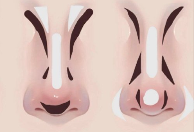 廣西習(xí)化妝排名：不同鼻型如何修容？