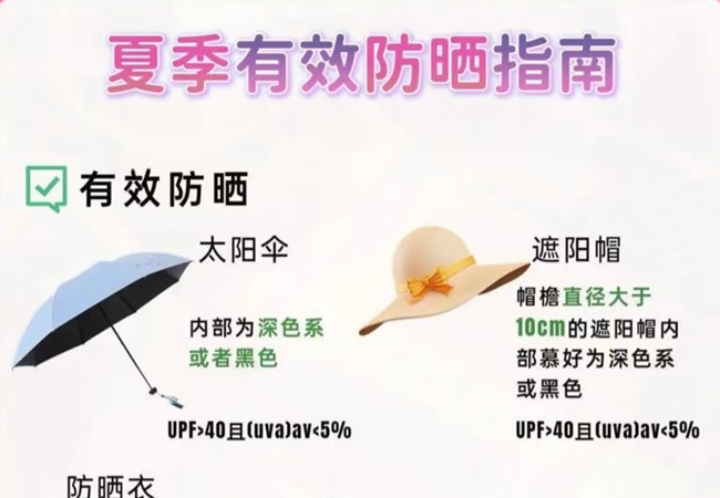 夏季如何有效防曬，美容護(hù)膚零基礎(chǔ)
