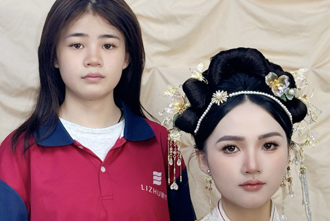 婚禮秀禾造型，南寧化妝訓(xùn)練