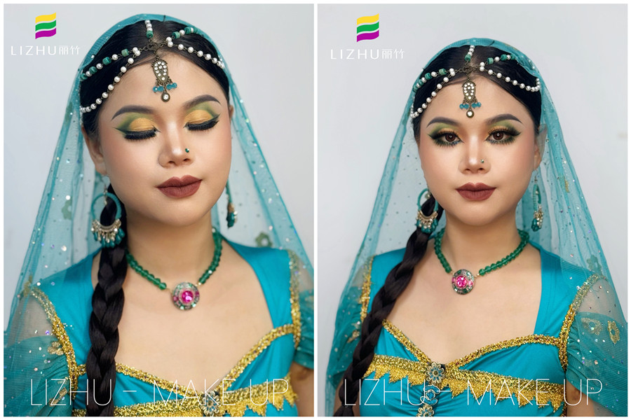 印度舞臺(tái)妝， 0基礎(chǔ)學(xué)彩妝造型