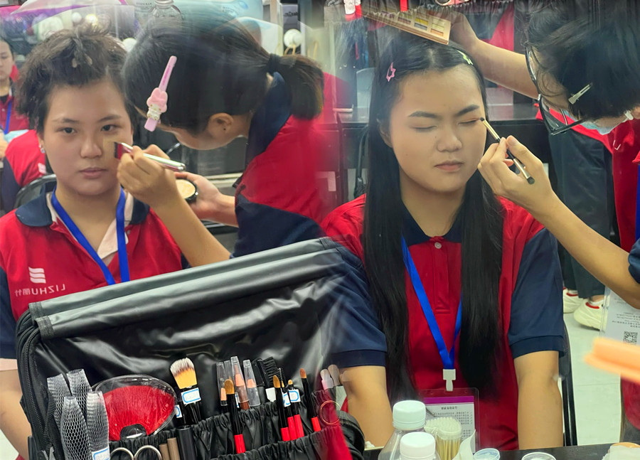 化妝基礎底妝練習，南寧培訓化妝基礎