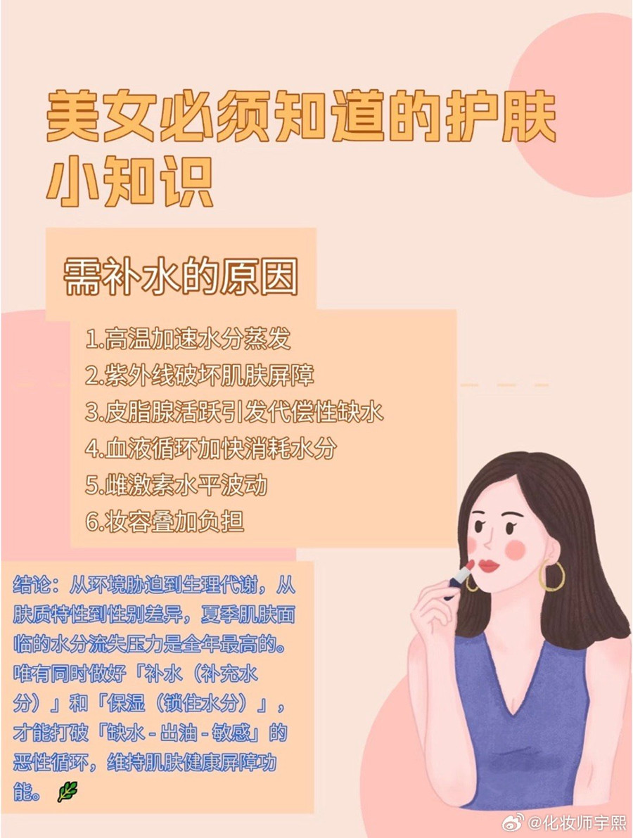 皮膚需要補水的原因，南寧美容師的日常