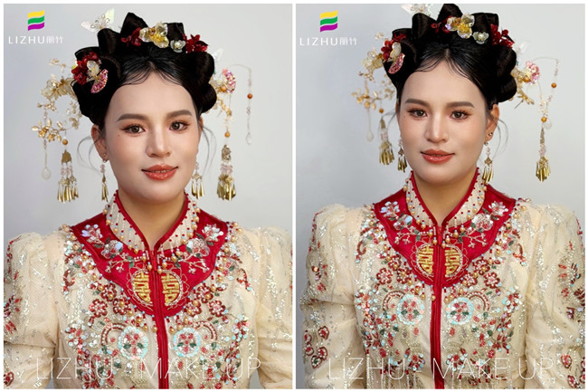 秀禾新娘，南寧影樓化妝寫真課堂作品